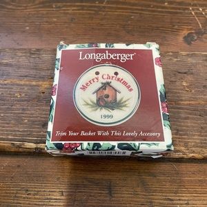Longaberger Merry Christmas 1999 Basket Tie-On